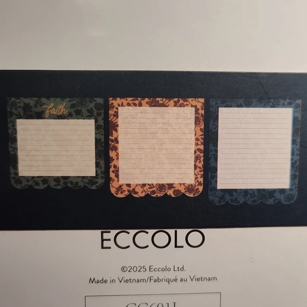 Eccolo Faith Layered Scalloped Notepad Set